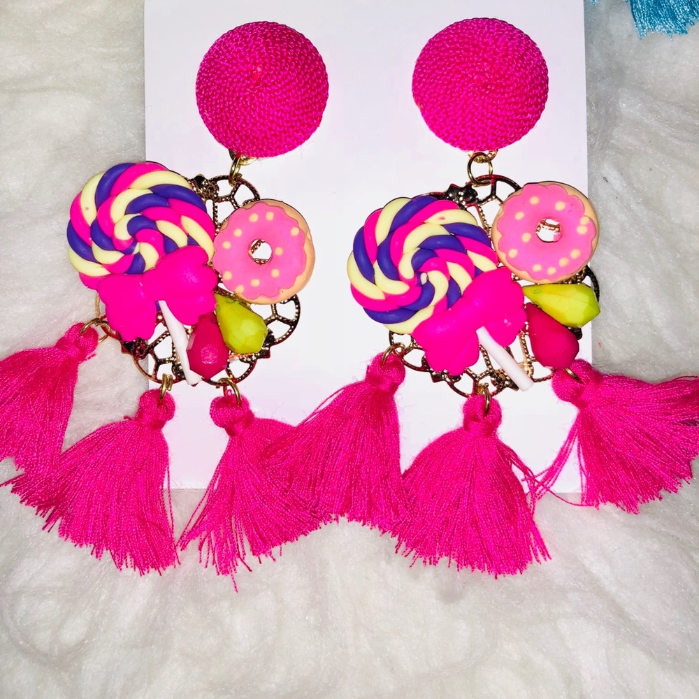 Candy Line- Fringed Earrings 🍭/ Donuts
